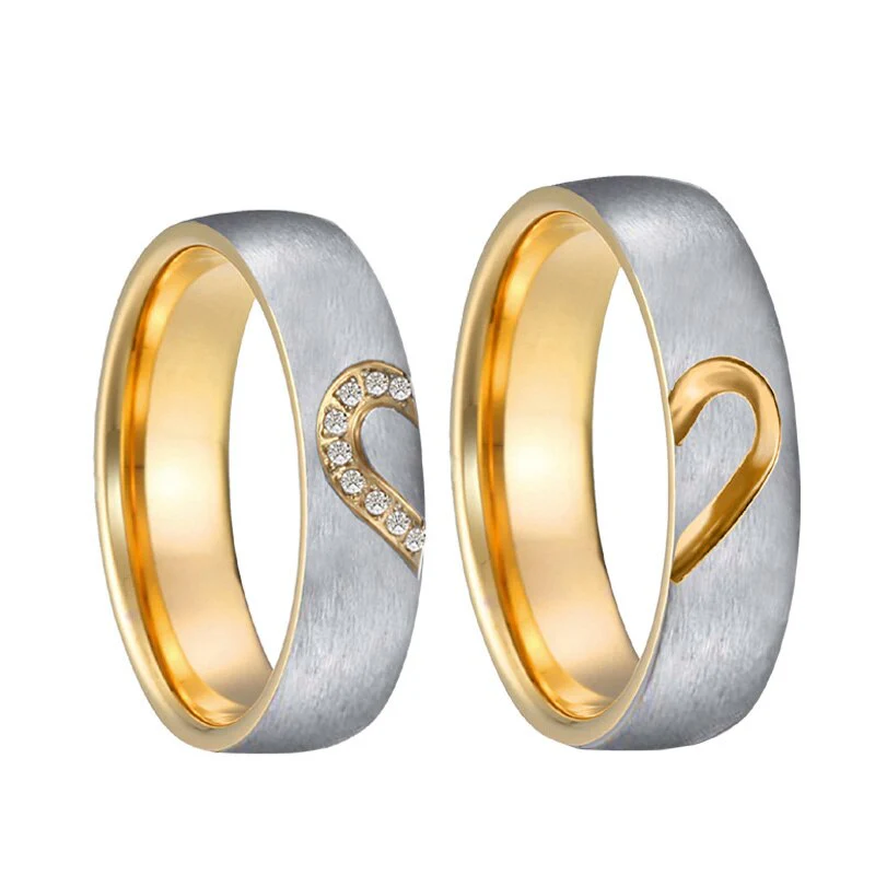 Aliança Coração Unido 6mm em Aço - Alianças de Namoro ou Compromisso (para Namorados) - REF1113 - Image 11