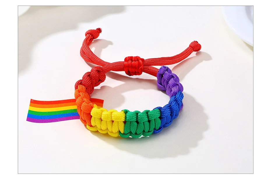 Pulseira Ajustável Arco-Íris (LGBTQIA+) - REF1390 - Image 4