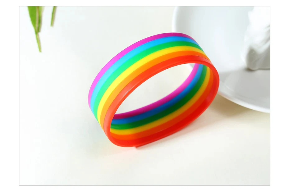 Pulseira LGBTQIA+ em silicone -REF1395 - Image 3