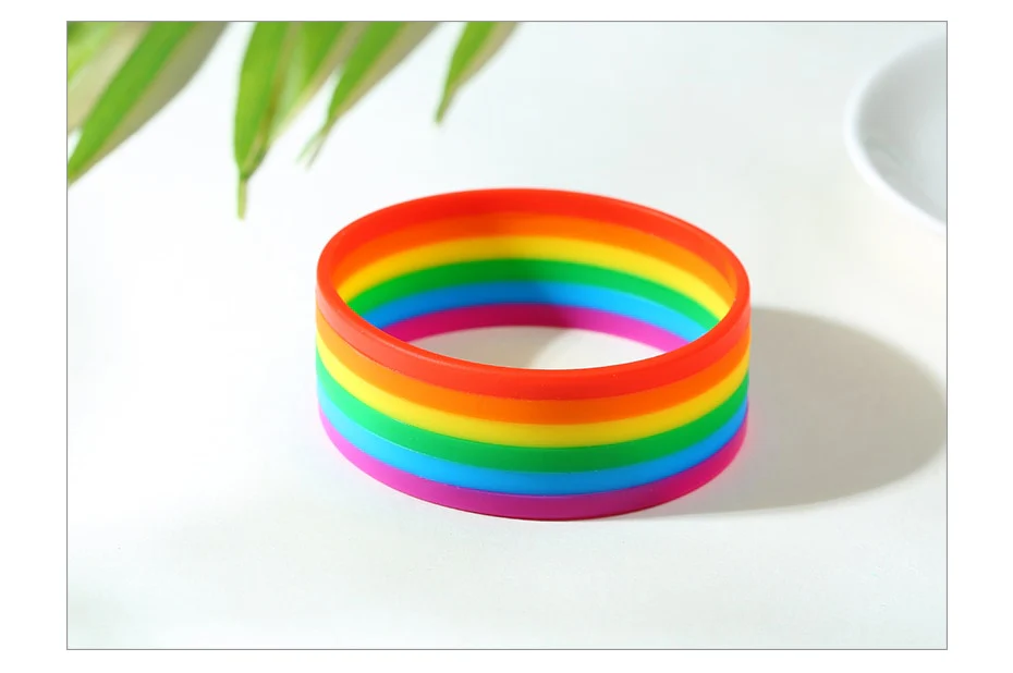 Pulseira LGBTQIA+ em silicone -REF1395 - Image 5