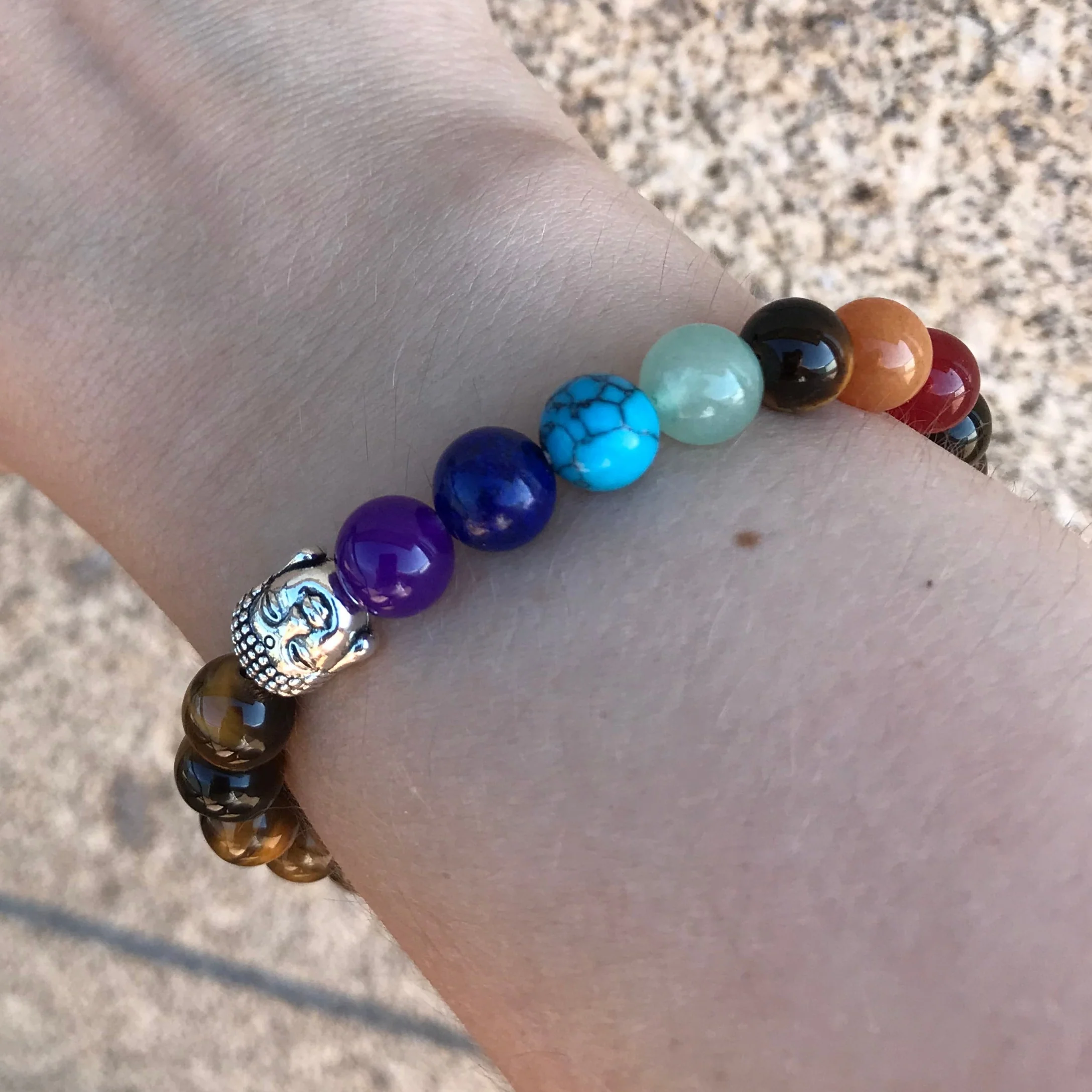 Pulseira Olho de Tigre e Pedras 7 Chakras - REF1055 - Image 8