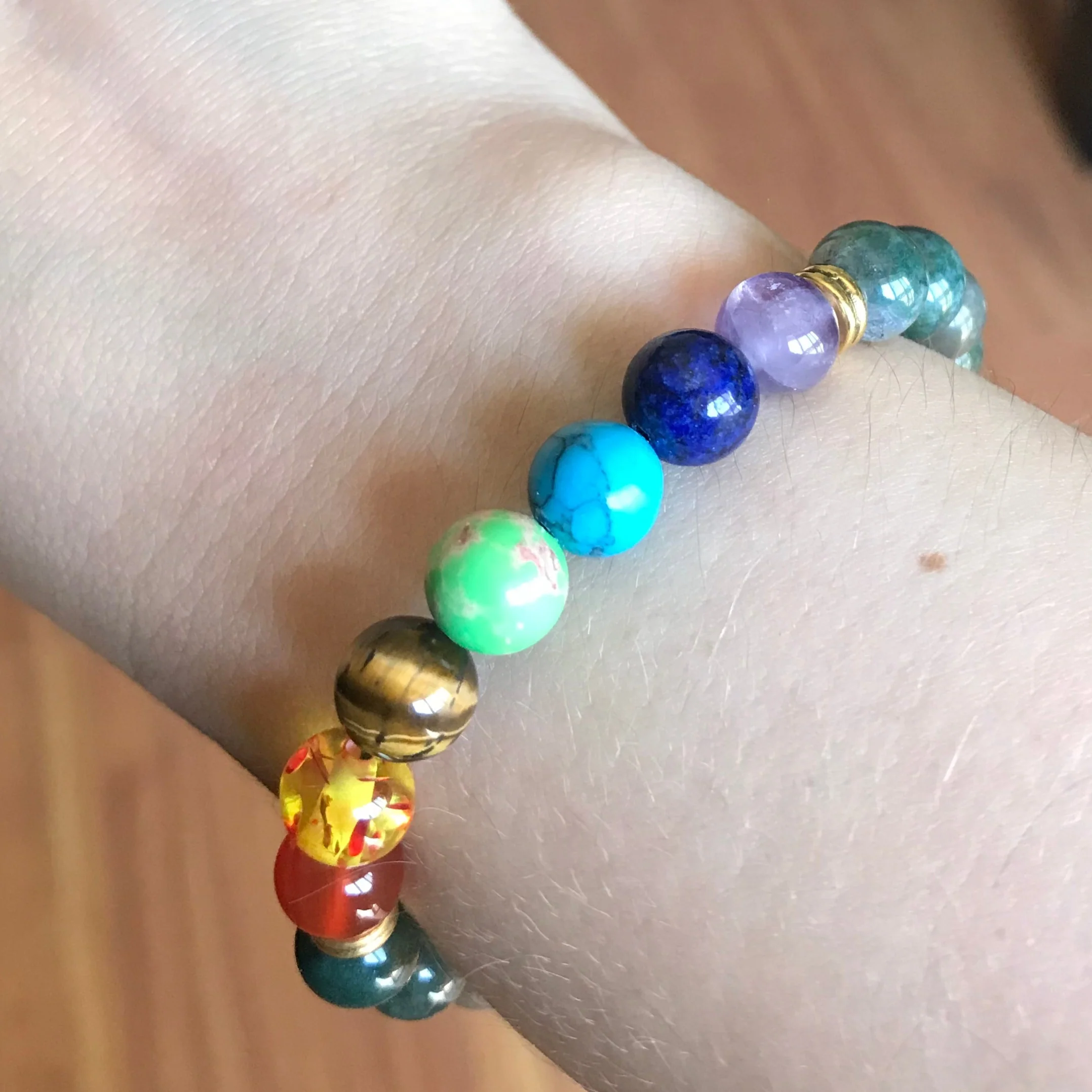 Pulseiras Ajustável 7 Chakras e Pedras Naturais - REF1063 - Image 5